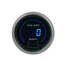 Load image into Gallery viewer, Autometer 52.4mm Black Switchable 0-100 Fuel Level / 8-18V Voltmeter Cobalt Elite Digital Gauge 6709-CB