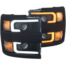 Load image into Gallery viewer, Anzo Projector Headlights 15-17 Chevrolet Silverado 2500HD / 3500HD Black w