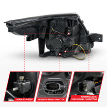 Load image into Gallery viewer, ANZO 11-15 Ford Explorer Projector Headlights w/ Light Bar Chrome Housing w/ Amber light 111576