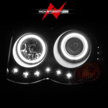 Load image into Gallery viewer, Anzo 2008-2010 Jeep Grand Cherokee Projector Headlights w/ Halo Black CCFL
