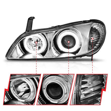 Load image into Gallery viewer, Anzo 2000-2004 Infiniti I30 Projector Headlights w/ Halo Chrome