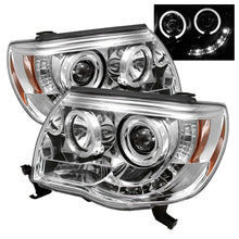 Load image into Gallery viewer, Spyder Toyota Tacoma 05-11 Projector Headlights LED Halo LED Chrome High H1 Low H1 PRO-YD-TT05-HL-C 5011923