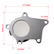 Load image into Gallery viewer, Fit T3 T4 Turbo Exhaust Down Pipe 5 Bolt Flange to 3 Inch 76mm V-Band Adapter