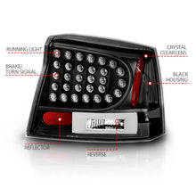 Load image into Gallery viewer, Anzo 2006-2008 Dodge Charger LED Taillights Black