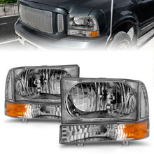 Load image into Gallery viewer, Anzo 2000-2004 Ford Excursion Crystal Headlights Chrome w/ LED 1pc