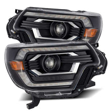 Load image into Gallery viewer, AlphaRex 12-15 Toyota Tacoma LUXX LED Projector Headlights Plank Style Black w/DRL 880751 *Discontinued