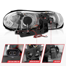 Load image into Gallery viewer, Anzo 1998-2002 Chevrolet Camaro Projector Headlights w/ Halo Black