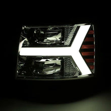 Load image into Gallery viewer, AlphaRex 07-13 Chevy 1500 LUXX LED Proj Headlights Plank Design Chrome w/ Activ Light/Seq Signal/DRL 880222 *Discontinued
