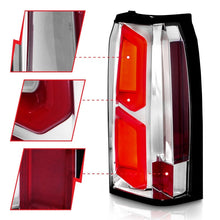 Load image into Gallery viewer, ANZO 2015-2020 Chevrolet Tahoe LED Tail Lights w/ Light Bar Chrome Housing Clear Lens 311376