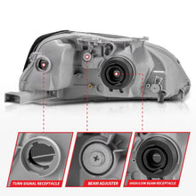 Load image into Gallery viewer, Anzo 1999-2000 Honda Civic Crystal Headlights Black
