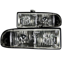 Load image into Gallery viewer, Anzo 1998-2005 Chevrolet S-10 Crystal Headlights Black