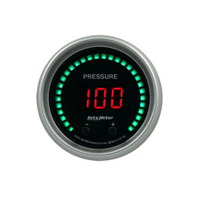 Load image into Gallery viewer, Autometer 52.4mm Black Switchable 0-1600 PSI/0-110 BAR Fluid Pressure Sport-Comp Elite Digital Gauge 6752-SC