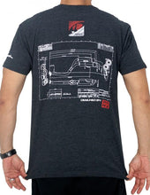 Load image into Gallery viewer, Apexi A'PEXi T-Shirt - Blueprint - Grey *Discontinued