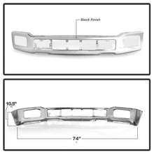 Load image into Gallery viewer, Spyder 18-20 Ford F150 XLT/Lariat w/ Fog Lights Hole Front Bumper - Chrome (FB-FF15018X-FOG-C) 9948435