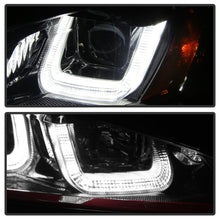 Load image into Gallery viewer, Spyder Volkswagen Golf VII 14-16 Projector Headlights DRL LED Red Stripe Blk PRO-YD-VG15-RED-DRL-BK 5080592