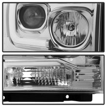 Load image into Gallery viewer, Spyder 05-07 Ford F250/350/450 SD Ver 2 Proj Headlights - Light Bar DRL - Black PRO-YD-FS05V2-LB-C 5084682