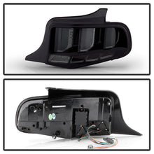 Load image into Gallery viewer, Spyder 10-12 Ford Mustang Light Bar Seq Turn Signal LED Tail Lights - Smoke ALT-YD-FM10-LED-SM 5085115
