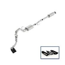Load image into Gallery viewer, Ford Racing 15-18 F-150 2.7L Cat-Back Sport Exhaust System - Side Exit Black Chrome Tips M-5200-F1527RSBA
