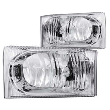 Load image into Gallery viewer, Anzo 2000-2004 Ford Excursion Crystal Headlights Chrome 2pc