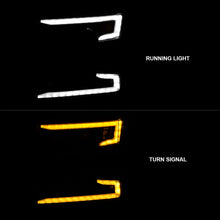 Load image into Gallery viewer, ANZO 19-22 Chevrolet Silverado 1500 LED Proj HL w/Lgt Bar SwBk Seq. Blk w/In. Light - Driver Side ON 111566-L