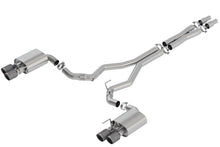 Load image into Gallery viewer, Borla 2018 Ford Mustang GT 5.0L AT/MT 3in Atak Catback Exhaust w/ Valves (Carbon Fiber Black Tip) 140743CFBA