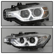 Load image into Gallery viewer, Spyder 12-14 BMW F30 3 Series 4DR Projector Headlights - LED DRL - Chrome (PRO-YD-BMWF3012-DRL-C) 5084354