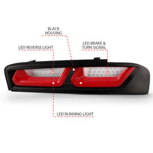 Load image into Gallery viewer, ANZO 2016-2018 Chevrolet Camaro L.E.D T.L Red/Clear 321349