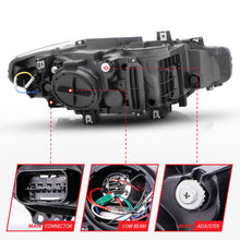 Load image into Gallery viewer, Anzo 2012-2015 BMW 3 Series Projector Headlights w/ U-Bar Black