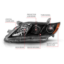 Load image into Gallery viewer, ANZO 2007-2011 Toyota Camry Projector Headlight Black Amber 121539