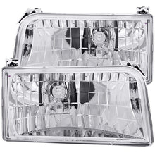Load image into Gallery viewer, Anzo 1992-1996 Ford F-150 Crystal Headlights Chrome