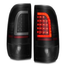Load image into Gallery viewer, ANZO 1997-2003 Ford F-150 LED Tail Lights w/ Light Bar Black Housing Smoke Lens 311378