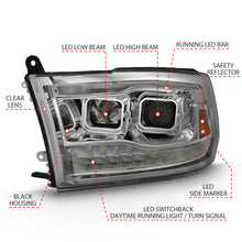 Load image into Gallery viewer, ANZO 2009-2018 Dodge Ram 1500 Projector H.L. Switchback Black Amber 111441