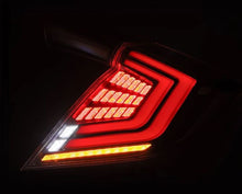 Load image into Gallery viewer, AlphaRex 16-21 Honda Civic Hatchback / Type-R FK8 Nova-Series LED Tail Lights (Pair) - Black 676020 *Discontinued