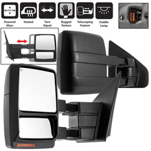 Load image into Gallery viewer, SPYDER xTune Ford F-150 07-14 Heated Amber LED Signal Telescoping Mirror - SET MIR-FF15007S-PWH-AM-SET 9936791
