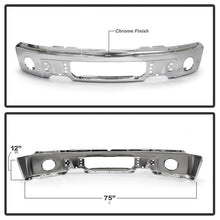 Load image into Gallery viewer, Spyder Ford F150 09-14 w/Fog Light Hole w/o Harley Model Front Bumper - Chrome (OEM 9L3Z17757B) 9948480