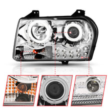 Load image into Gallery viewer, Anzo 2005-2010 Chrysler 300 Projector Headlights w/ Halo Chrome