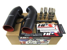 Load image into Gallery viewer, HPS Black Reinforced Silicone Post MAF Air Intake Hose Kit Infiniti 08-14 G37 3.7L