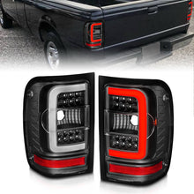 Load image into Gallery viewer, ANZO 2001-2011 Ford  Ranger LED Tail Lights w/ Light Bar Black Housing Clear Lens 311390