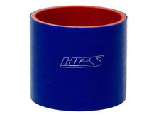 Load image into Gallery viewer, HPS 2-9/16" ID, 3" Length, Silicone Straight Coupler Hose, High Temp 4-ply Reinforced, 65mm ID, Blue