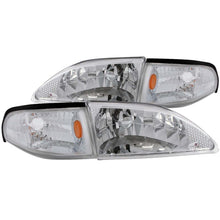 Load image into Gallery viewer, Anzo 1994-1998 Ford Mustang Crystal Headlights Chrome