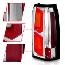Load image into Gallery viewer, ANZO 2015-2020 Chevrolet Tahoe LED Tail Lights w/ Light Bar Chrome Housing Clear Lens 311376