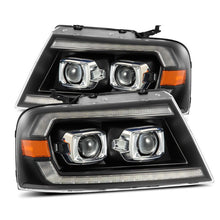 Load image into Gallery viewer, AlphaRex 04-08 Ford F150 PRO-Series Projector Headlights Alpha-Black w/ Sequential Signal and DRL 880134 *Discontinued