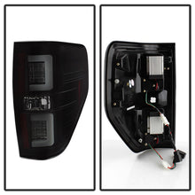 Load image into Gallery viewer, Spyder 09-14 Ford F150 V2 Light Bar LED Tail Lights - Blk Smoke (ALT-YD-FF15009V2-LBLED-BSM) 5084217