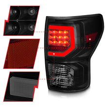 Load image into Gallery viewer, Anzo 07-11 Toyota Tundra Full LED Tailights Black Housing Smoke Lens G2 (w/C Light Bars) 311387