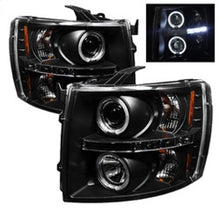 Load image into Gallery viewer, Spyder Chevy Silverado 1500 07-13 Projector Headlights LED Halo LED Blk PRO-YD-CS07-HL-BK 5009494
