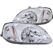Load image into Gallery viewer, Anzo 1999-2000 Honda Civic Crystal Headlights Chrome