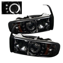Load image into Gallery viewer, Spyder Dodge Ram 1500 94-01 94-02 Projector Headlights LED Halo LED Smke PRO-YD-DR94-HL-AM-SMC 5010100