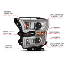 Load image into Gallery viewer, Anzo 2015-2016 Ford F-150 Projector Headlights w/ Plank Style Switchback Ch