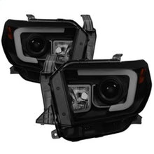 Load image into Gallery viewer, Spyder Toyota Tundra 2014-2016 Projector Headlights Light Bar DRL Black Smoke PRO-YD-TTU14-DRL-BSM 5080165