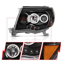 Load image into Gallery viewer, Anzo 2005-2011 Toyota Tacoma Projector Headlights w/ Halo Black